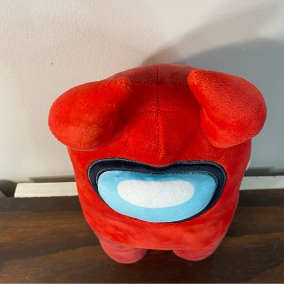 Max Among Us Red 12" Plush with Devil Horns Stuffed Animal - Picture 7 of 10